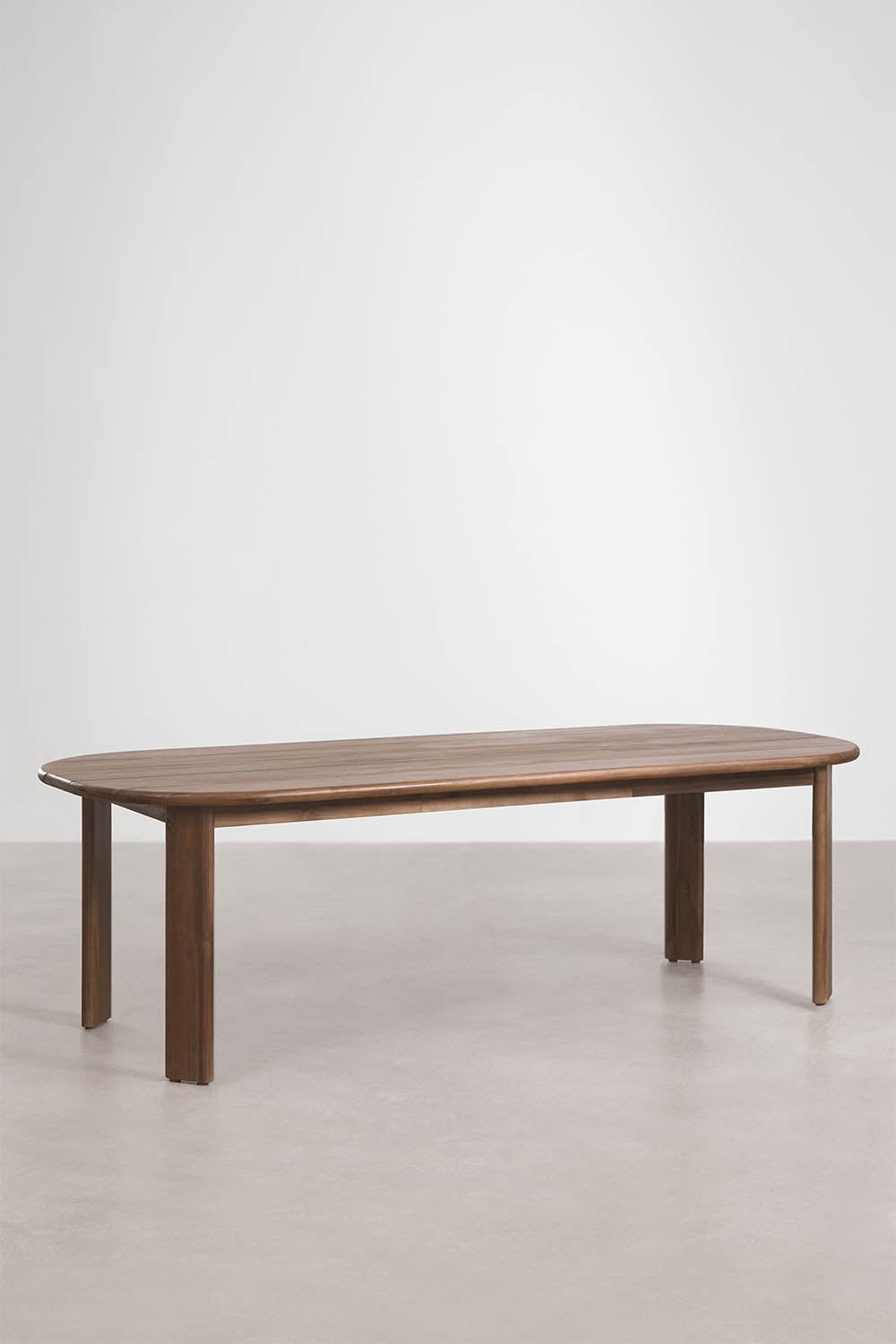 Oval dining table 240x100 cm in acacia wood Uleno, imagem de galeria 1