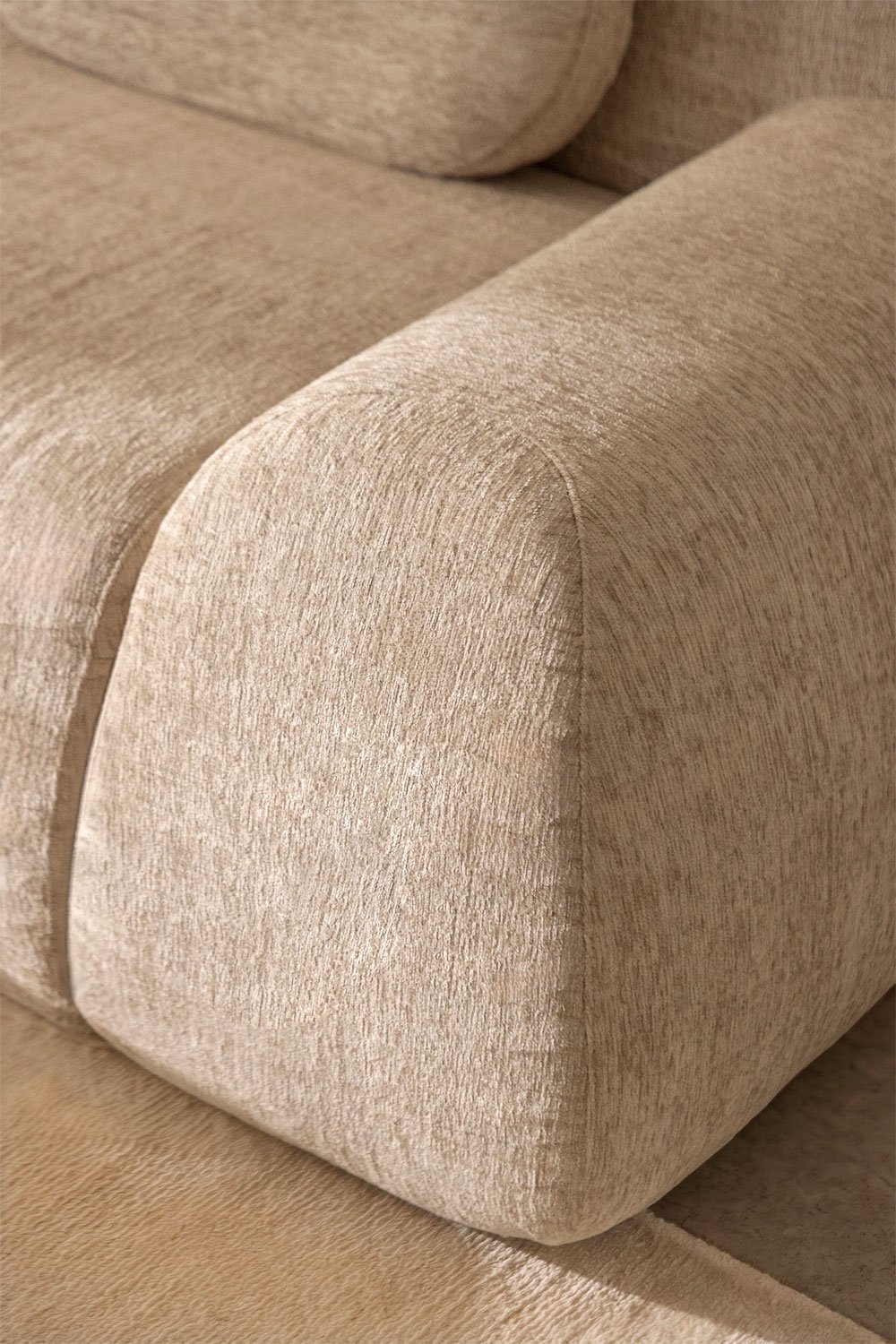 Sofá modular de 2 peças em chenille embalado a vácuo Merida, imagem de galeria 2