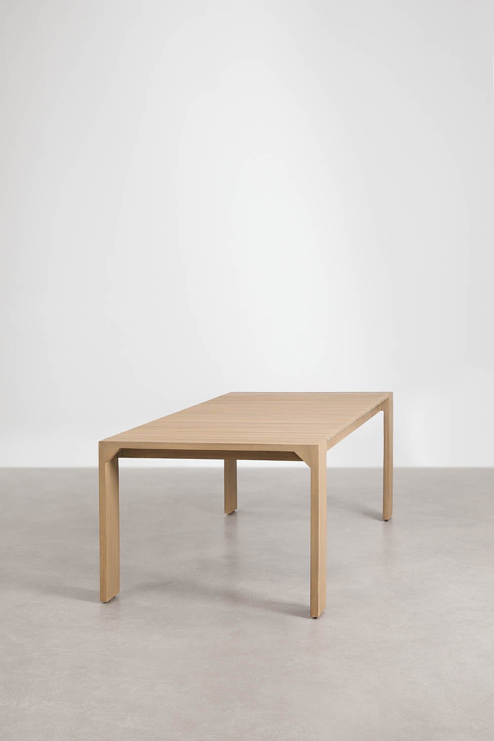 Mesa de jantar retangular 220x100 cm em madeira de acácia Mirelen, imagem de galeria 2