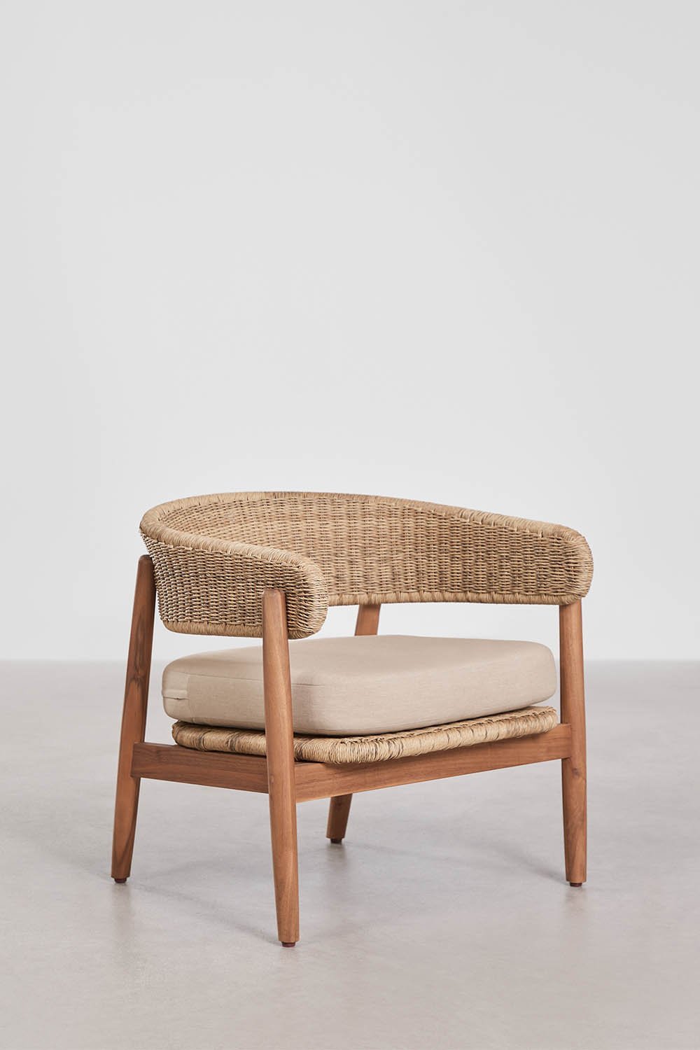 Pack de 2 poltronas de jardim em madeira de acácia e rattan sintético Ribeira, imagem de galeria 3