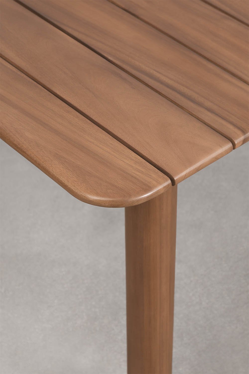 Mesa de jardim retangular extensível 250-310x105 cm em madeira de acácia Duala, imagem de galeria 5