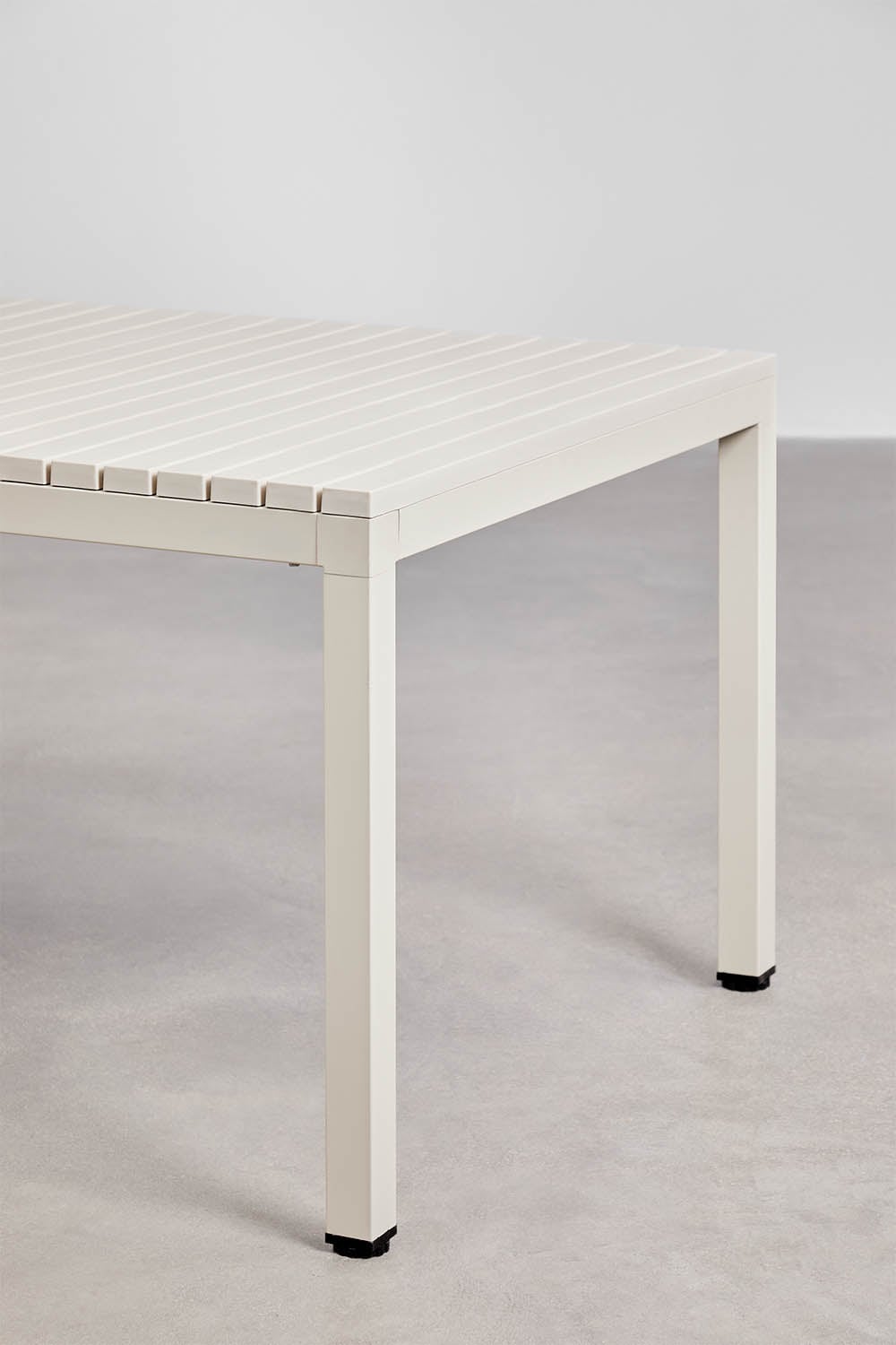 Mesa de jardim retangular 210x100 cm em alumínio Marti, imagem de galeria 4