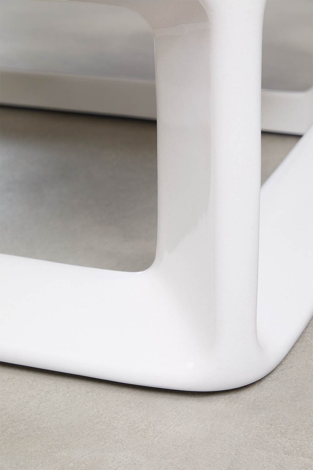 Mesa de centro quadrada Lilou 80x80 cm em cimento e fibra de vidro, imagem de galeria 6