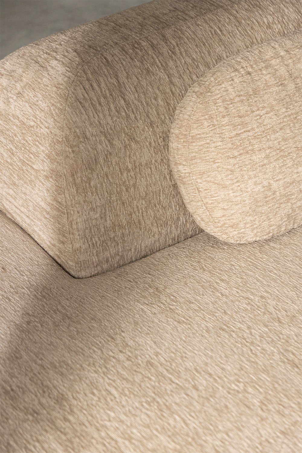 Sofá modular de canto em chenille de 3 peças com chaise longue à esquerda embalado a vácuo Mérida, imagem de galeria 2