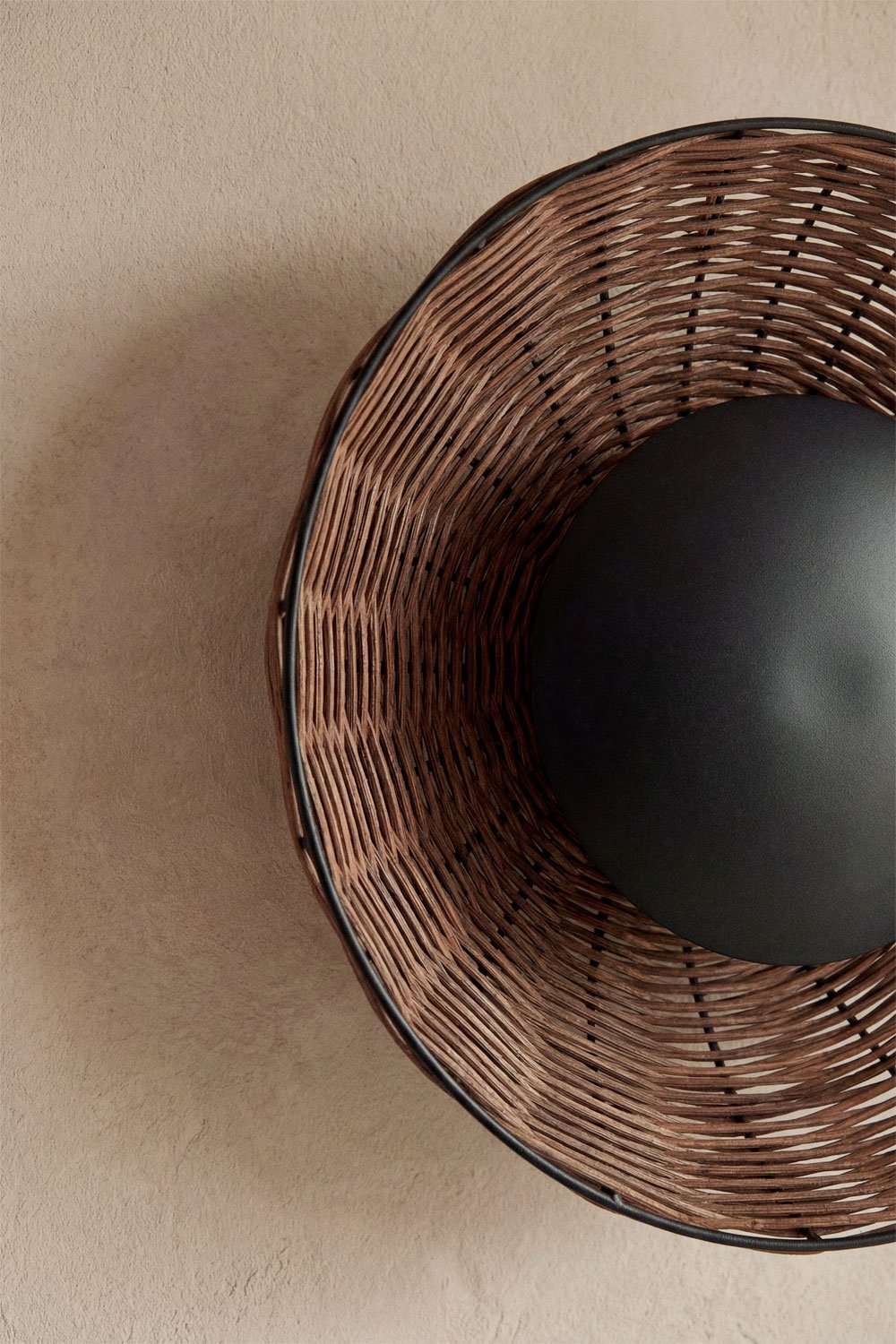 Aplique de parede LED em rattan Lutyen, imagem de galeria 2