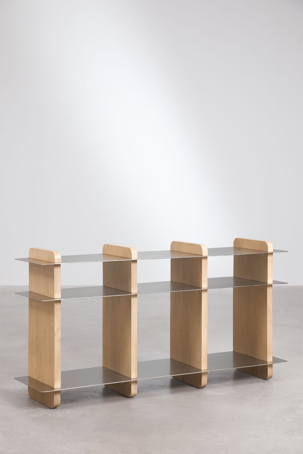 Estante 150x40 cm em madeira de manga e aço Tokyo, imagem de galeria 3