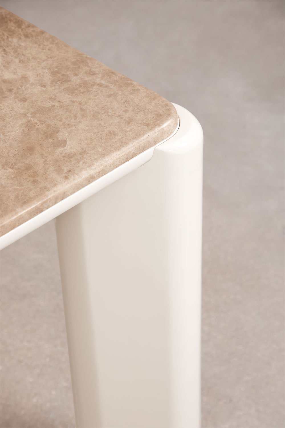 Mesa de jantar retangular 220x100 cm em MDF e mármore Zanzibar, imagem de galeria 6