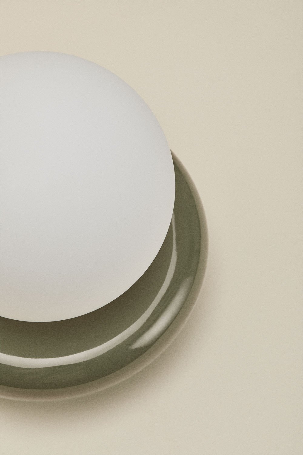 Candeeiro de mesa em cerâmica com bola de cristal Kryx, imagem de galeria 5