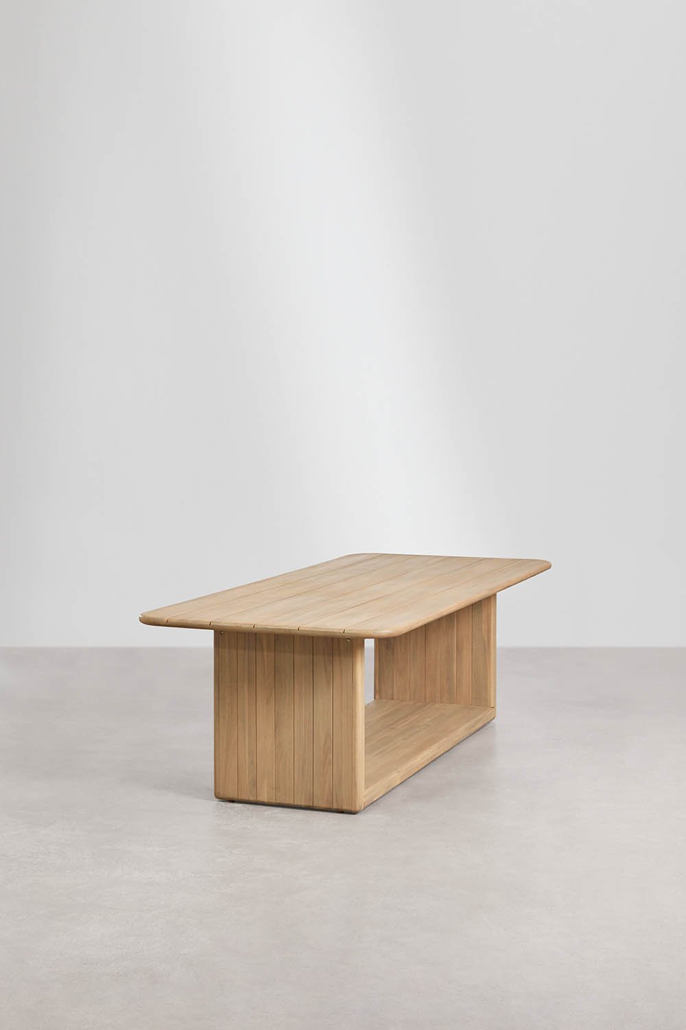 Mesa de jardim retangular 265x120 em madeira de acácia Siena, imagem de galeria 2