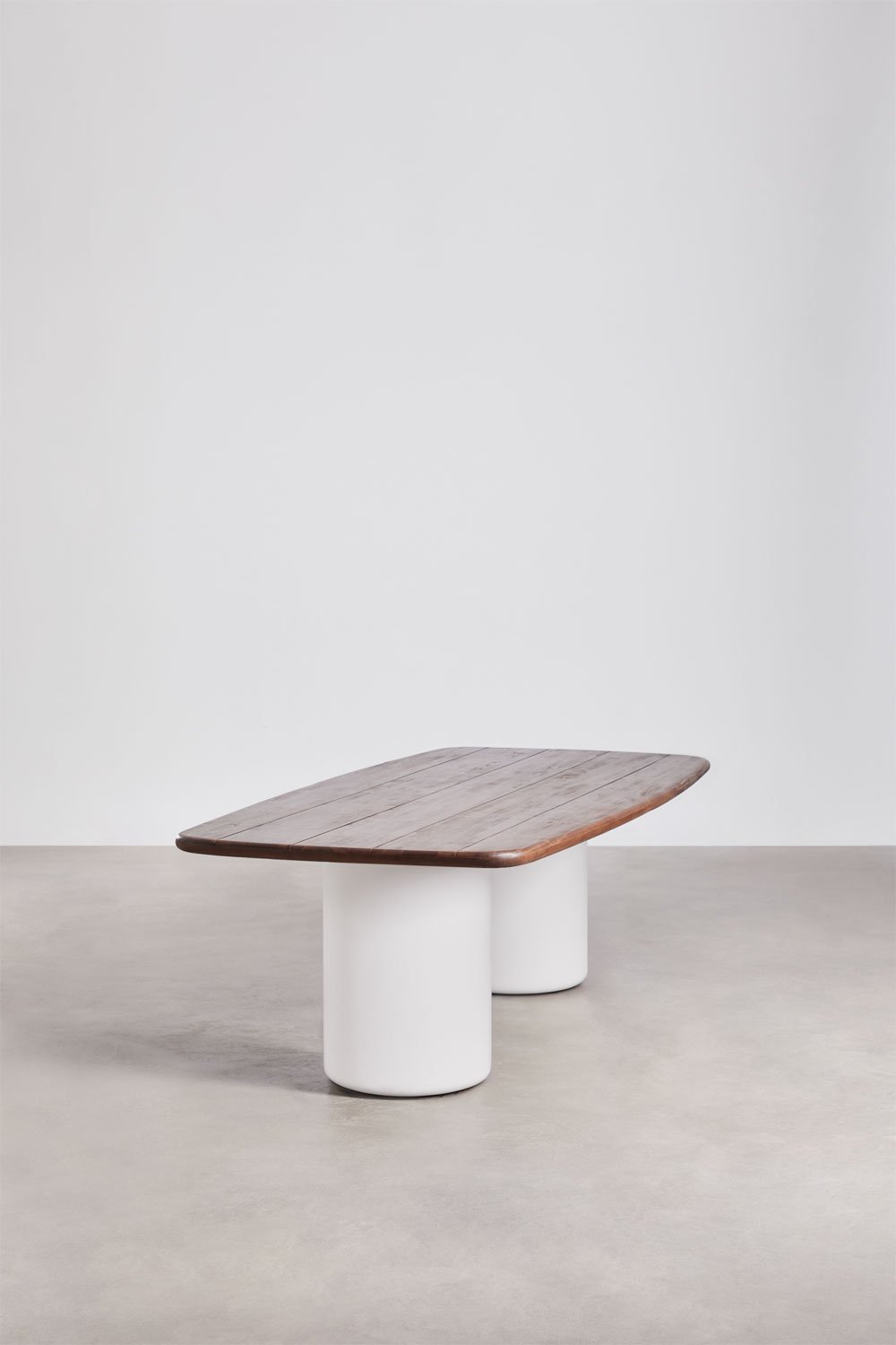 Mesa de jardim retangular 270x110 cm em madeira de acácia Bogotá, imagem de galeria 2