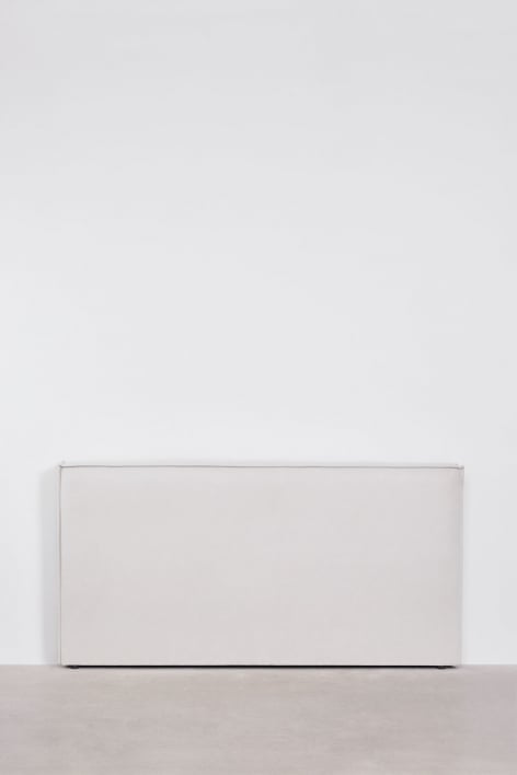 Cabeceira em tecido chenille Lunari - Chenille Branco Quebrado