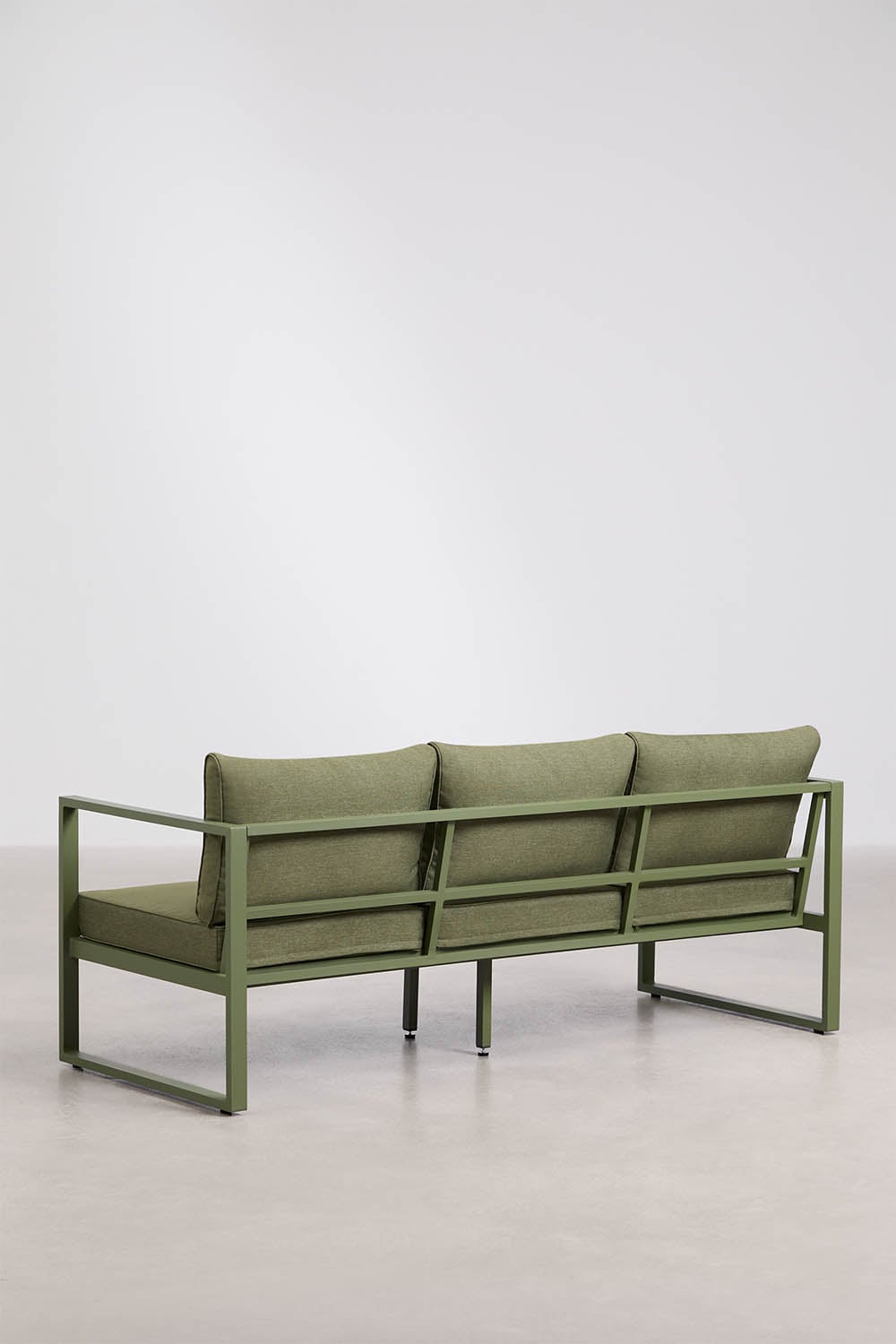 Conjunto de jardim com sofá de 3 lugares e mesa de centro em alumínio 110x55cm Lipov, imagem de galeria 5