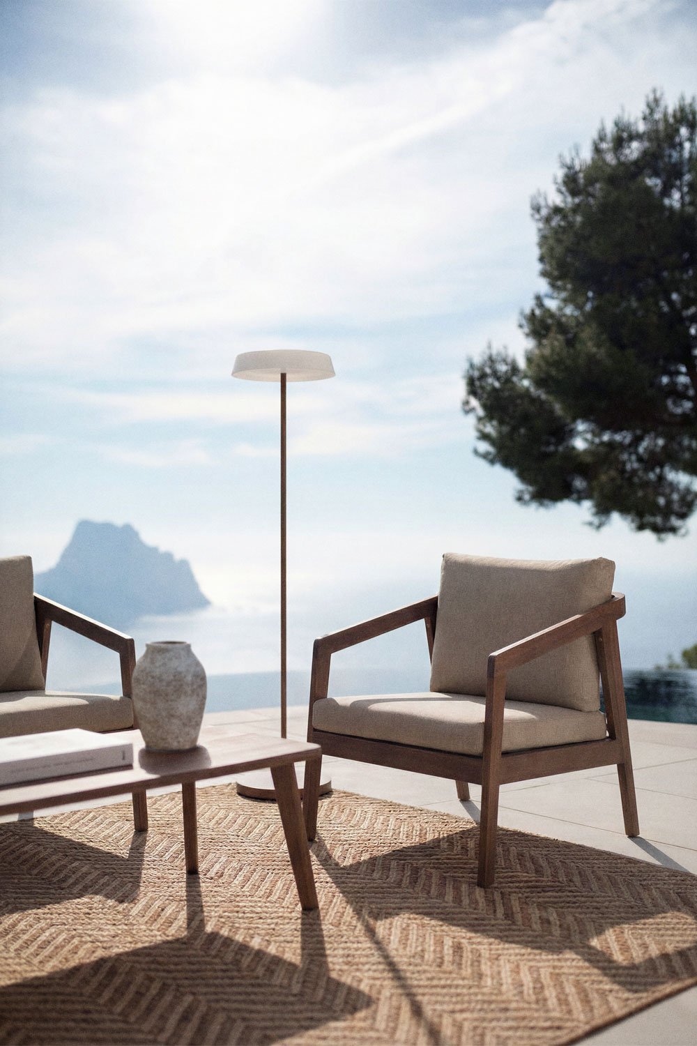 Poltrona de jardim em madeira de acácia Kaela, imagem de galeria 1