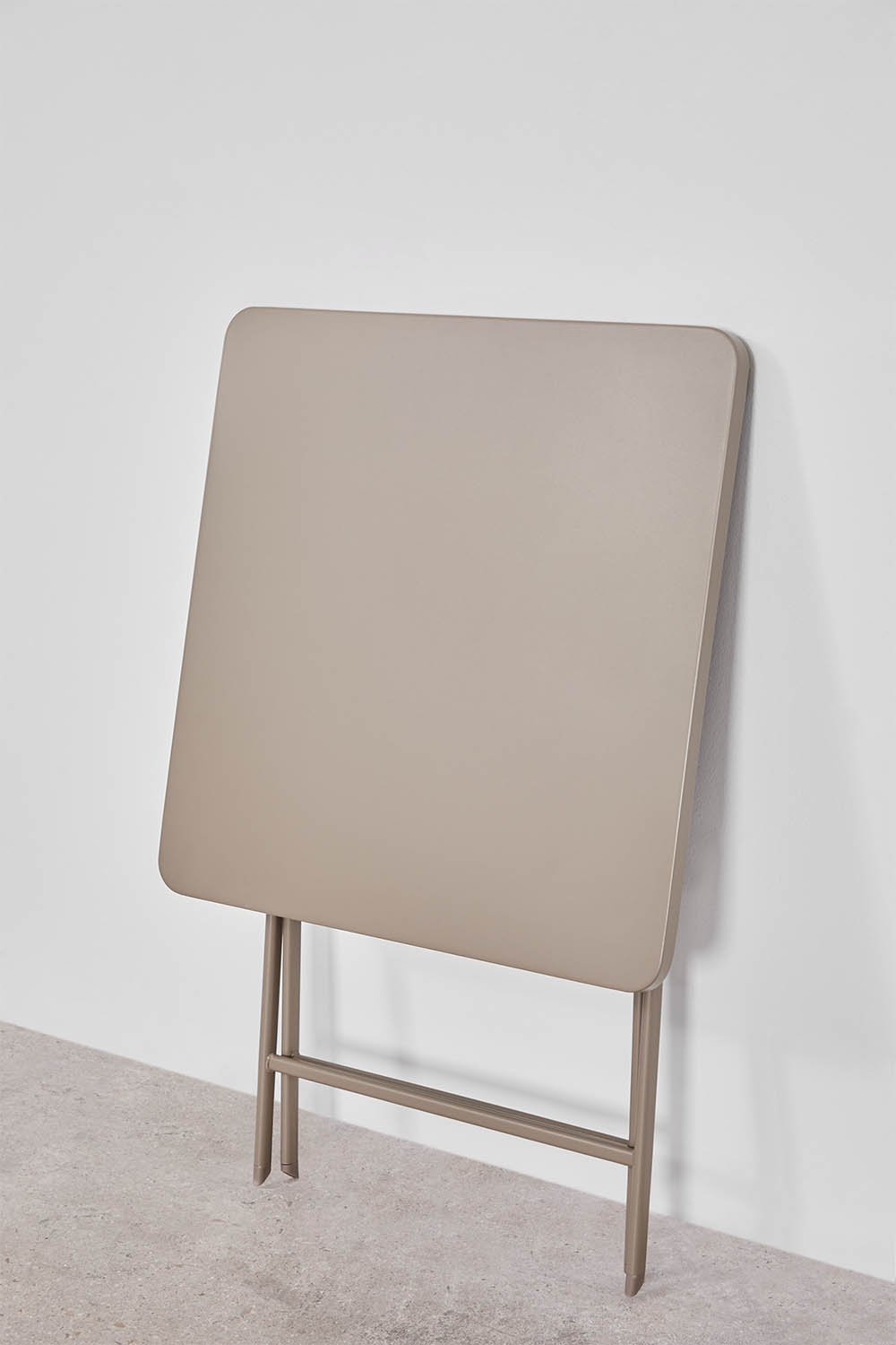 Conjunto de mesa quadrada 60x60 cm dobrável e 2 cadeiras de jardim em aço Tamarit, imagem de galeria 5