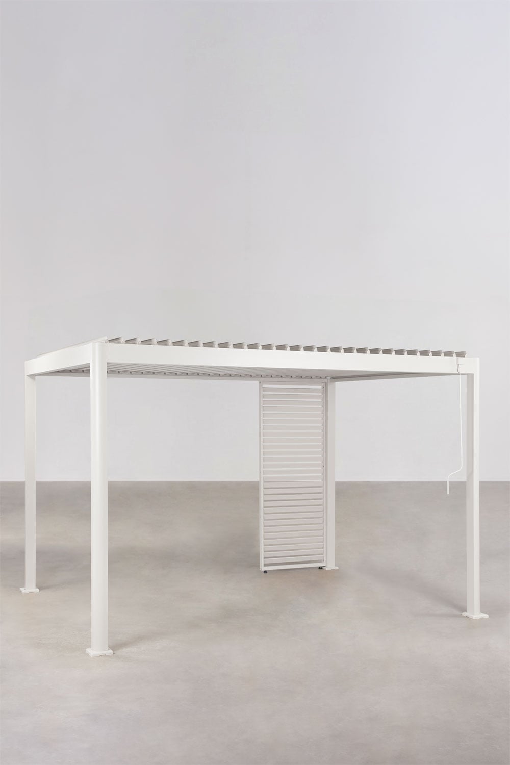 Pérgola bioclimática de alumínio com lâminas e painel Druvia, imagem de galeria 1