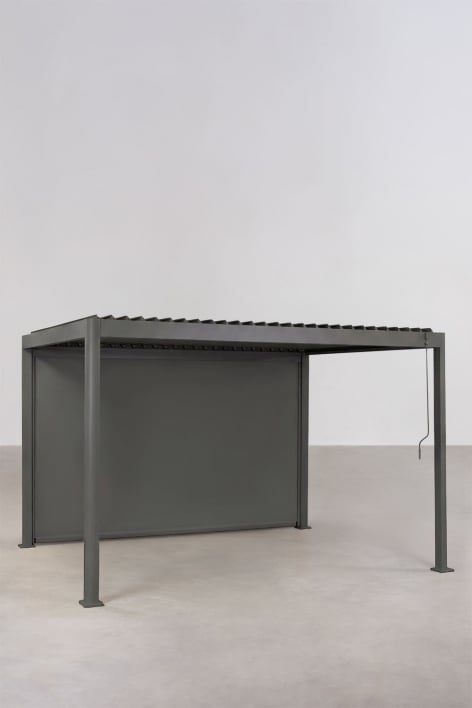 Toldo lateral para pérgola bioclimática de lâminas em alumínio Druvia