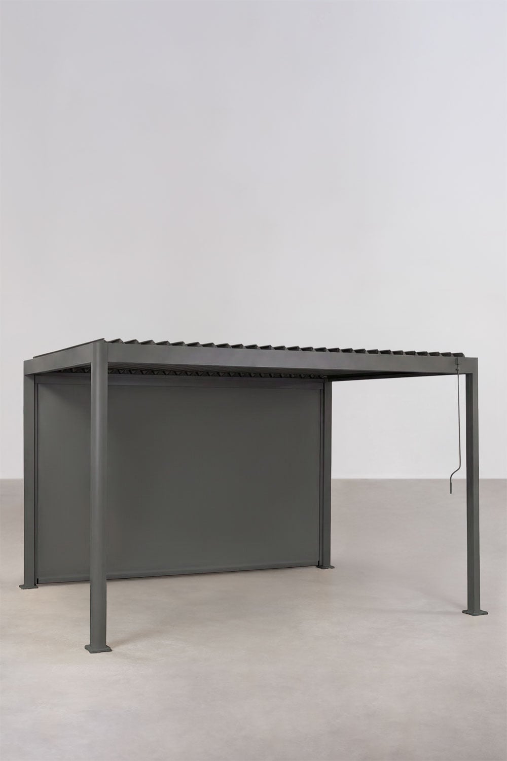 Toldo lateral para pérgola bioclimática de alumínio com lâminas Druvia, imagem de galeria 1