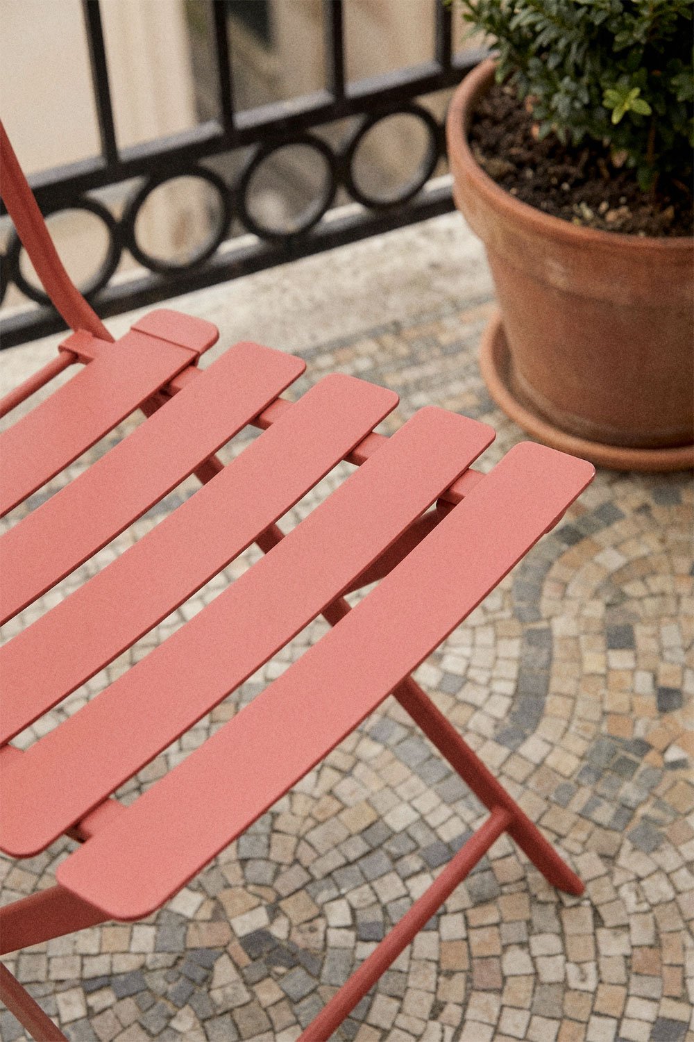 Pack de 2 cadeiras de jardim dobráveis em aço Tamarit, imagem de galeria 2