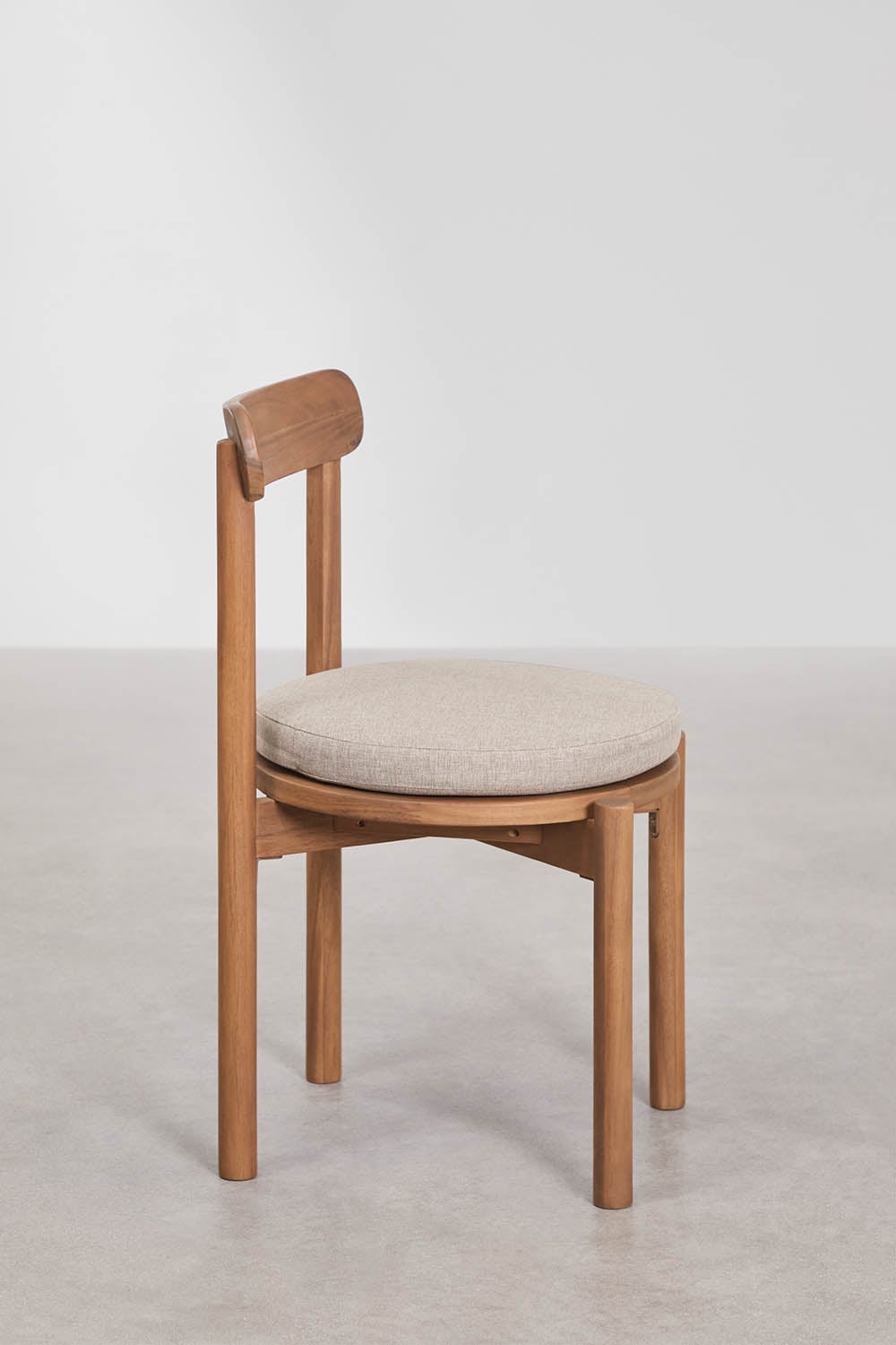 Conjunto de mesa retangular extensível Duala 250-310x105 cm e 12 cadeiras de jantar em madeira de acácia Nualis, imagem de galeria 6