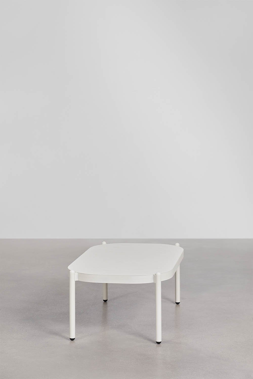 Mesa de centro retangular para jardim 95x55 cm em alumínio Duroli, imagem de galeria 2