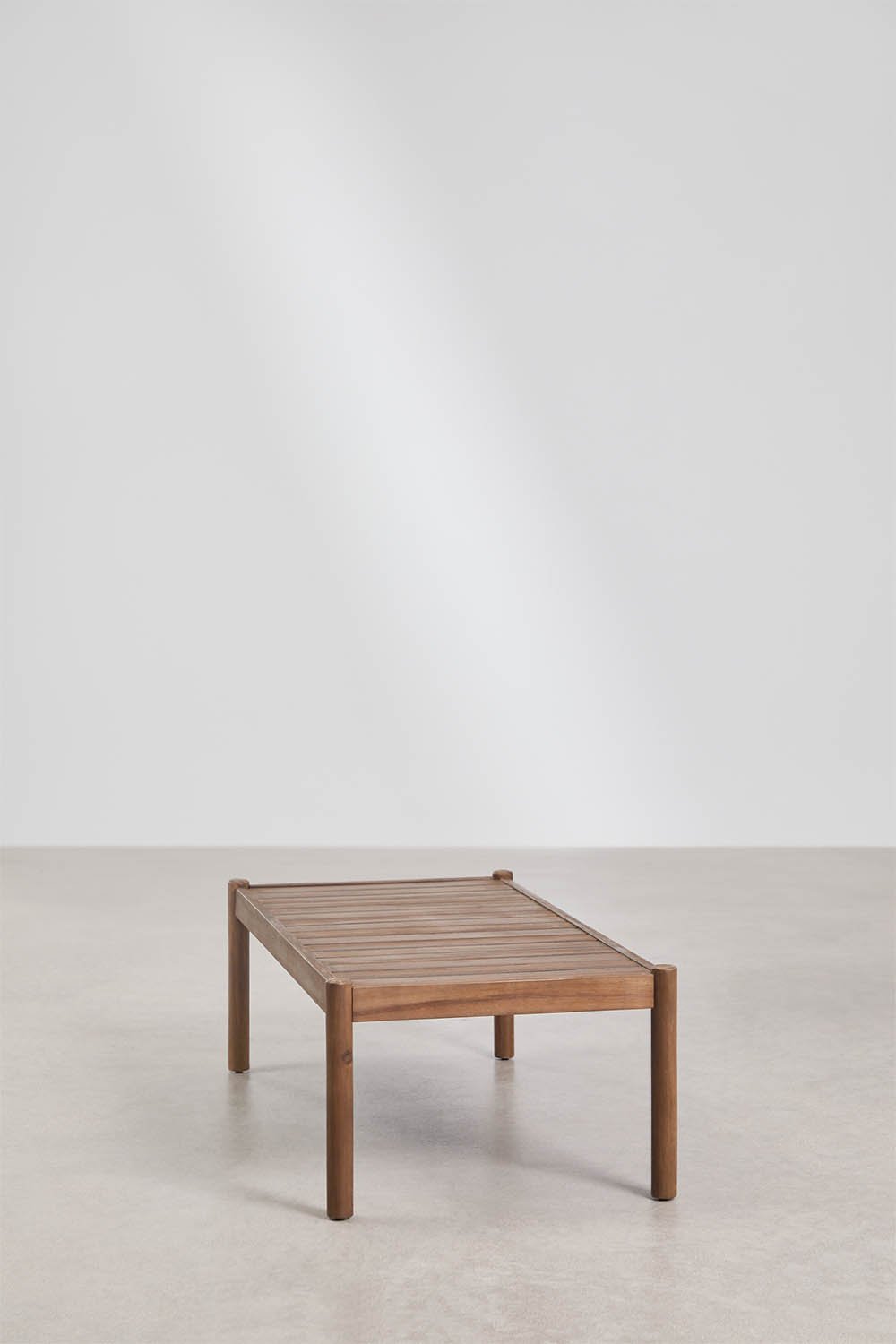 Conjunto de jardim com sofá de 3 lugares, 2 poltronas e mesa de centro em alumínio e madeira de acácia Karvia, imagem de galeria 13