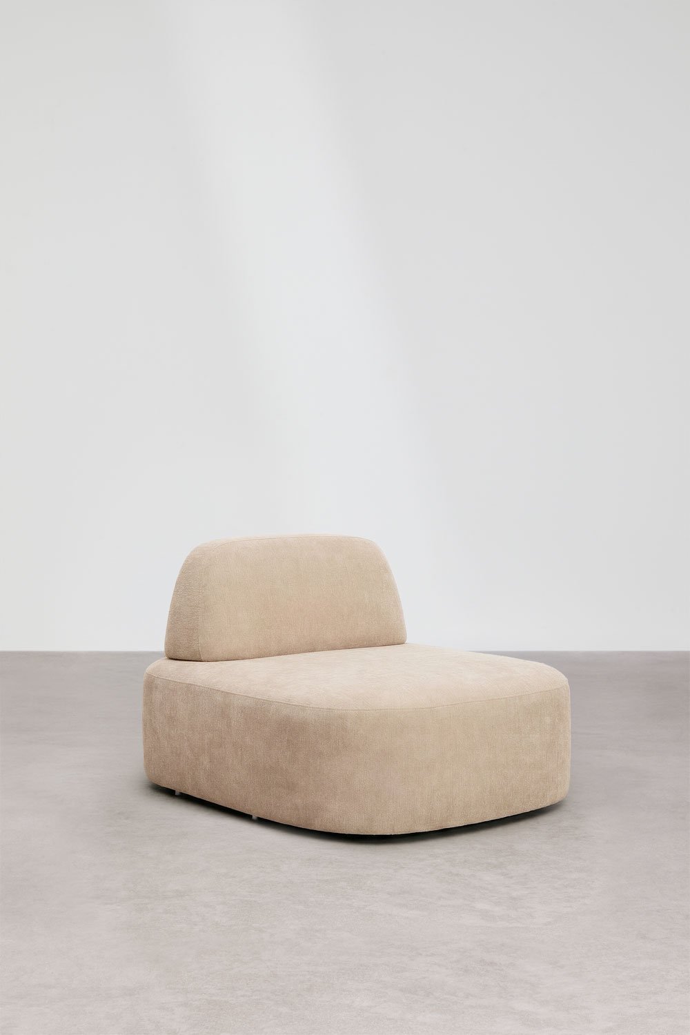 Sofá modular chaise longue esquerdo de 3 peças estofado Giorgia, imagem de galeria 8