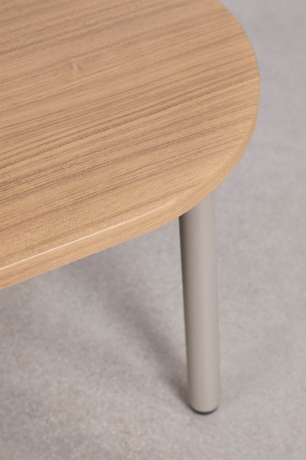 Mesa de centro para jardim oval 90x60 cm em aço Zunika, imagem de galeria 6