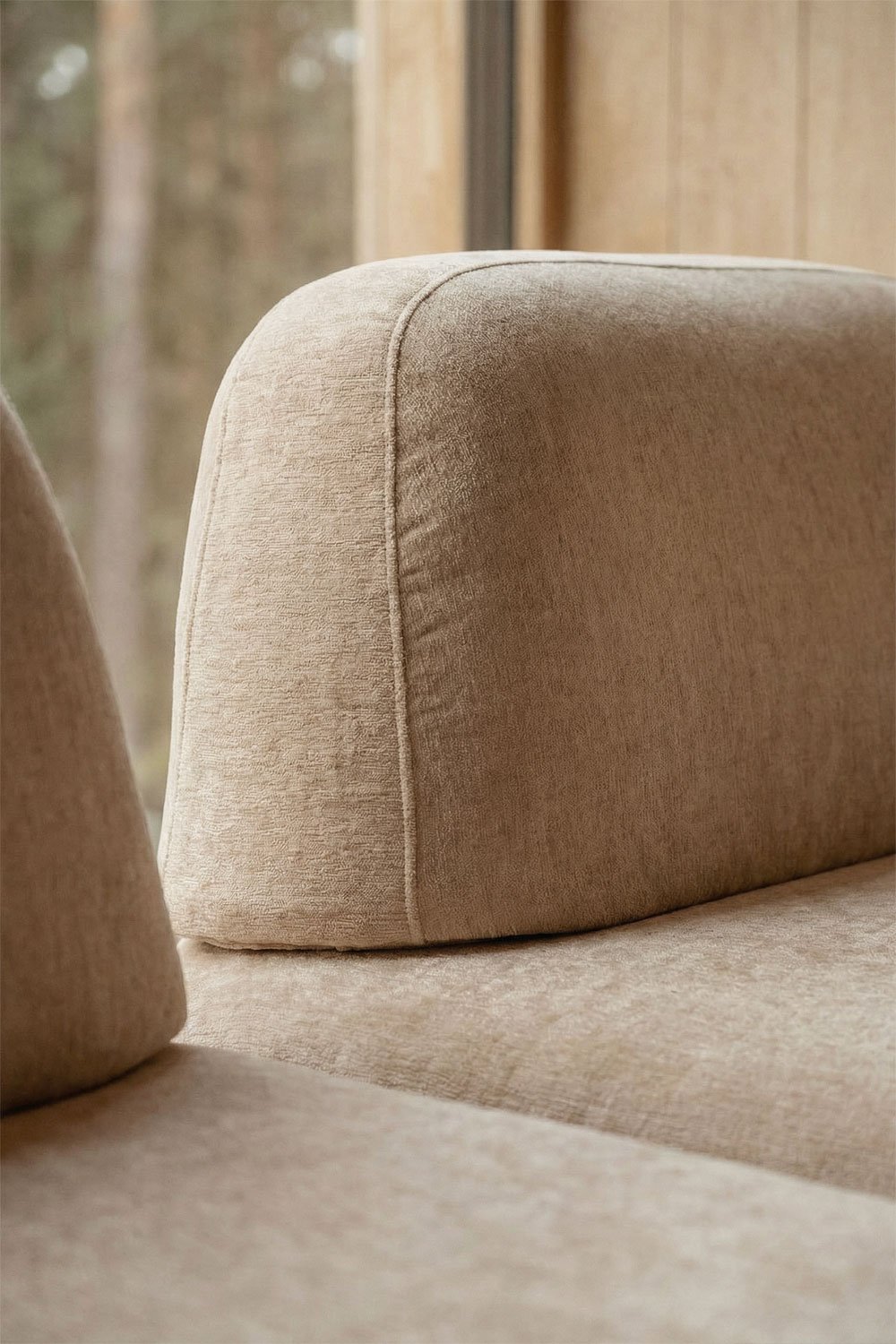 Sofá modular chaise longue esquerdo de 4 peças com módulo de canto estofado Giorgia, imagem de galeria 2