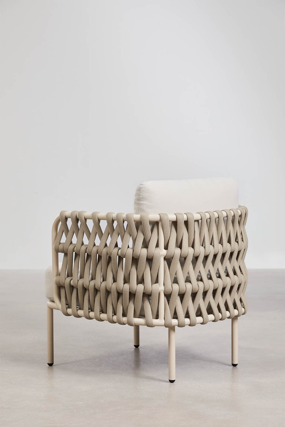 Pack de 2 poltronas de jardim em alumínio e corda trançada Tevary, imagem de galeria 7