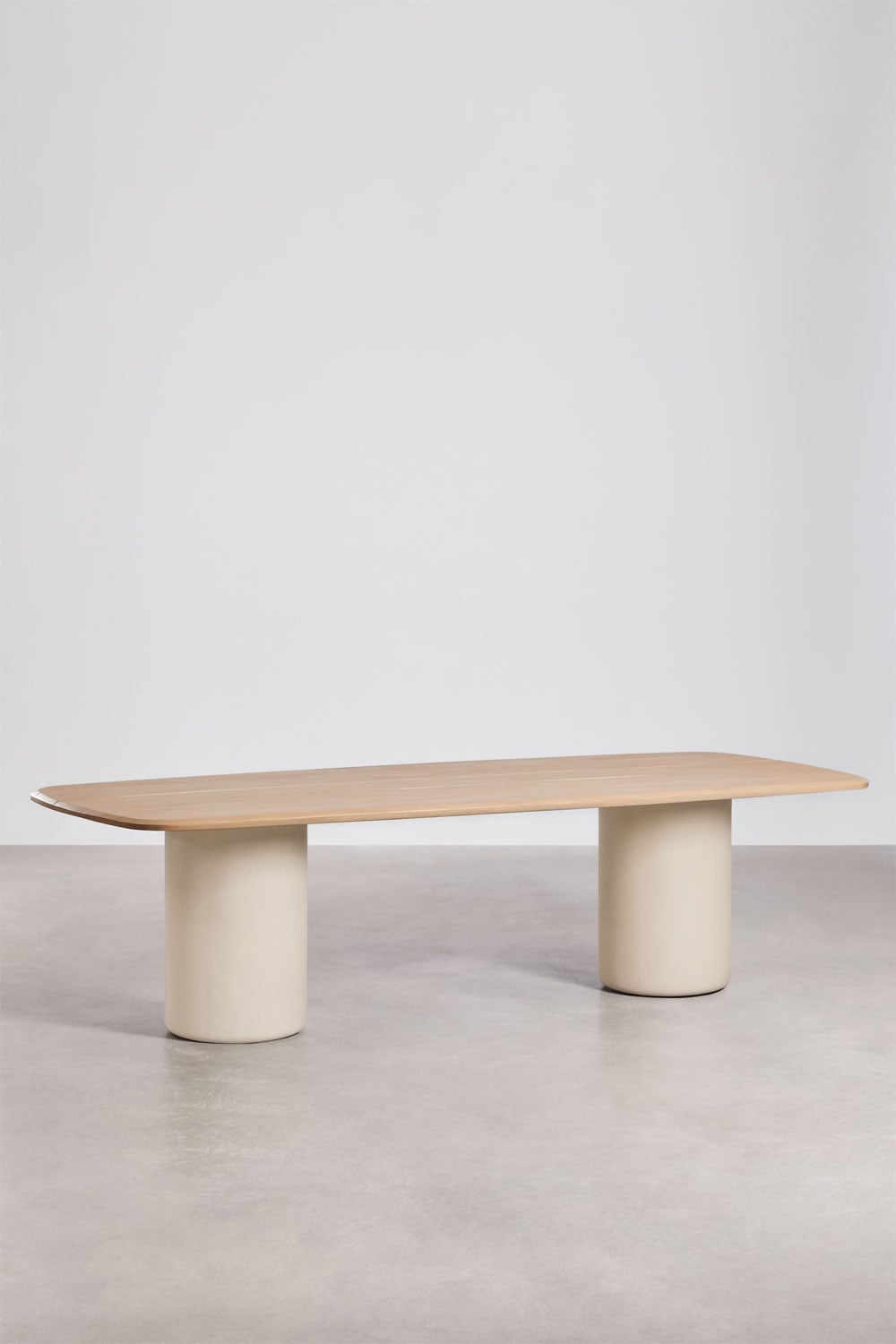 Mesa de jardim retangular 270x110 cm em madeira de acácia Leighton, imagem de galeria 1