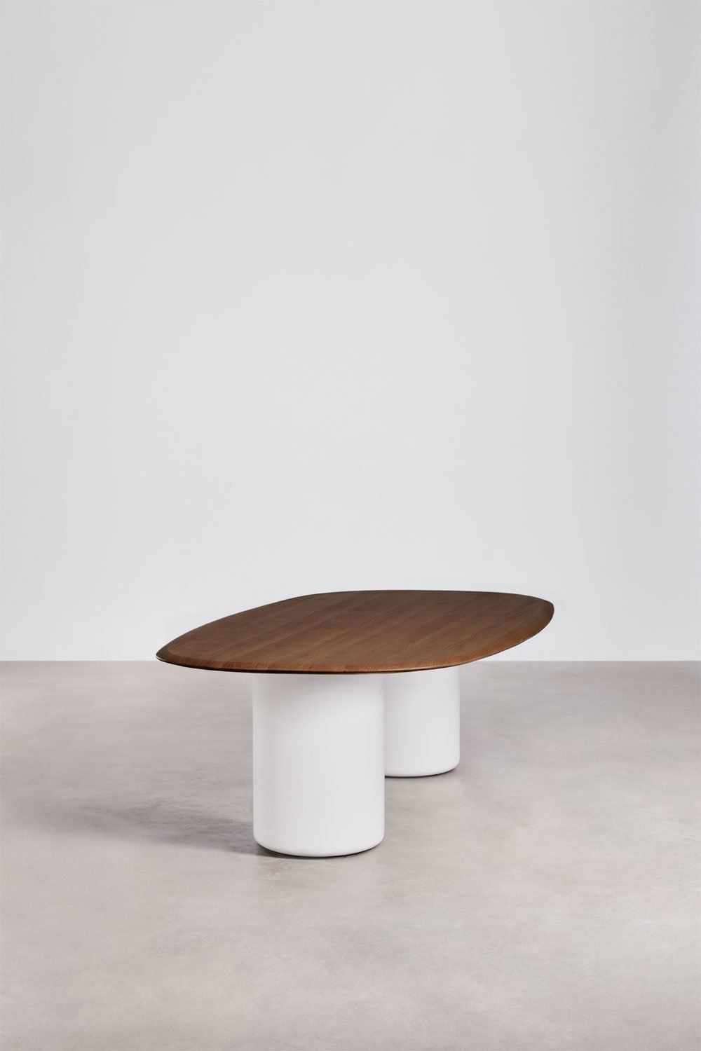 Oval dining table in MDF and cement Lysander, imagem de galeria 2