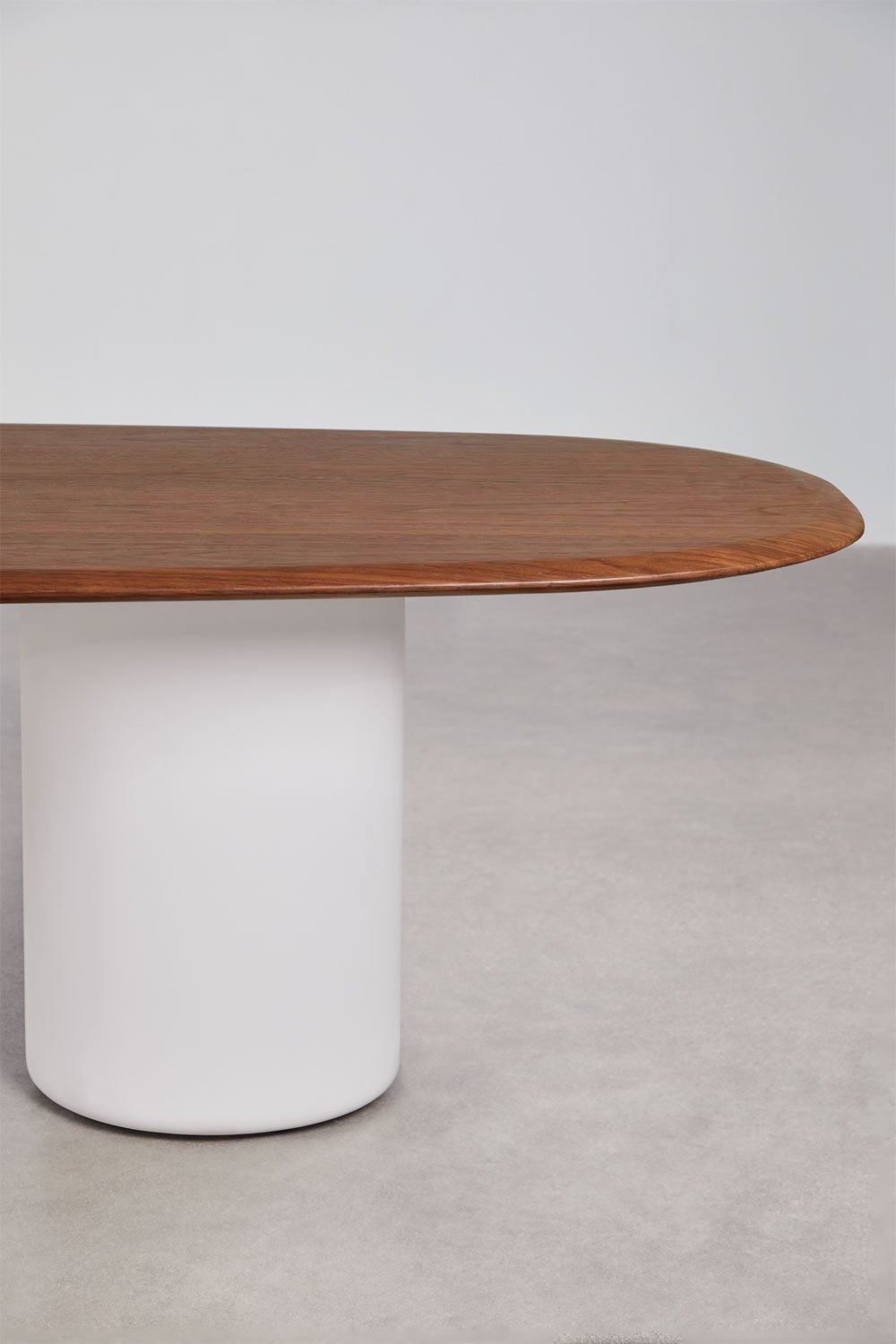 Oval dining table in MDF and cement Lysander, imagem de galeria 3