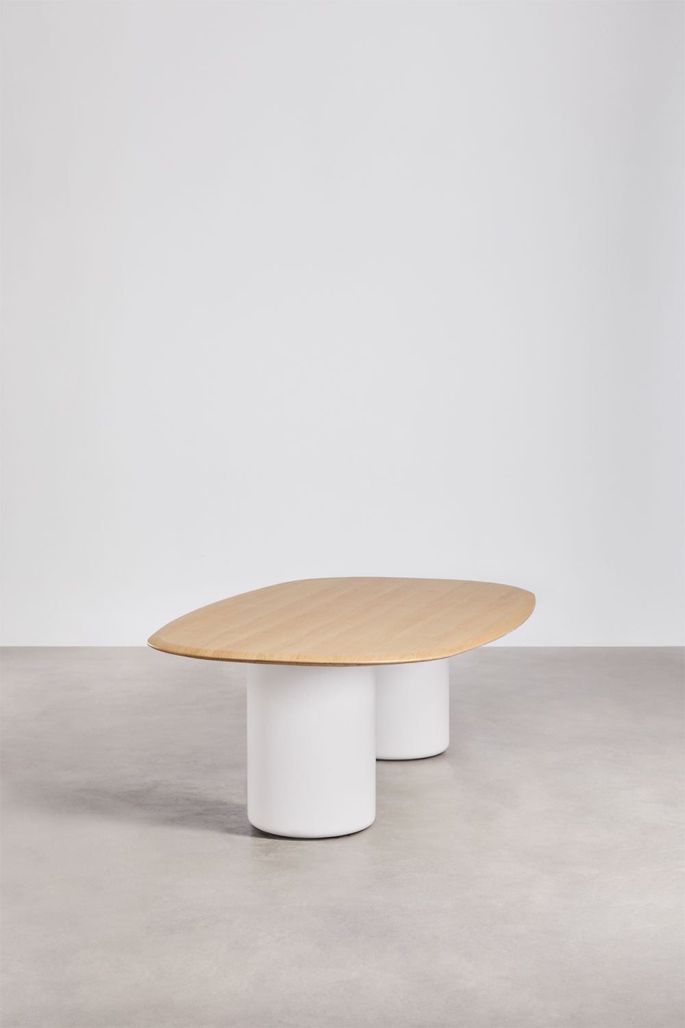 Oval dining table in MDF and cement Lysander, imagem de galeria 2