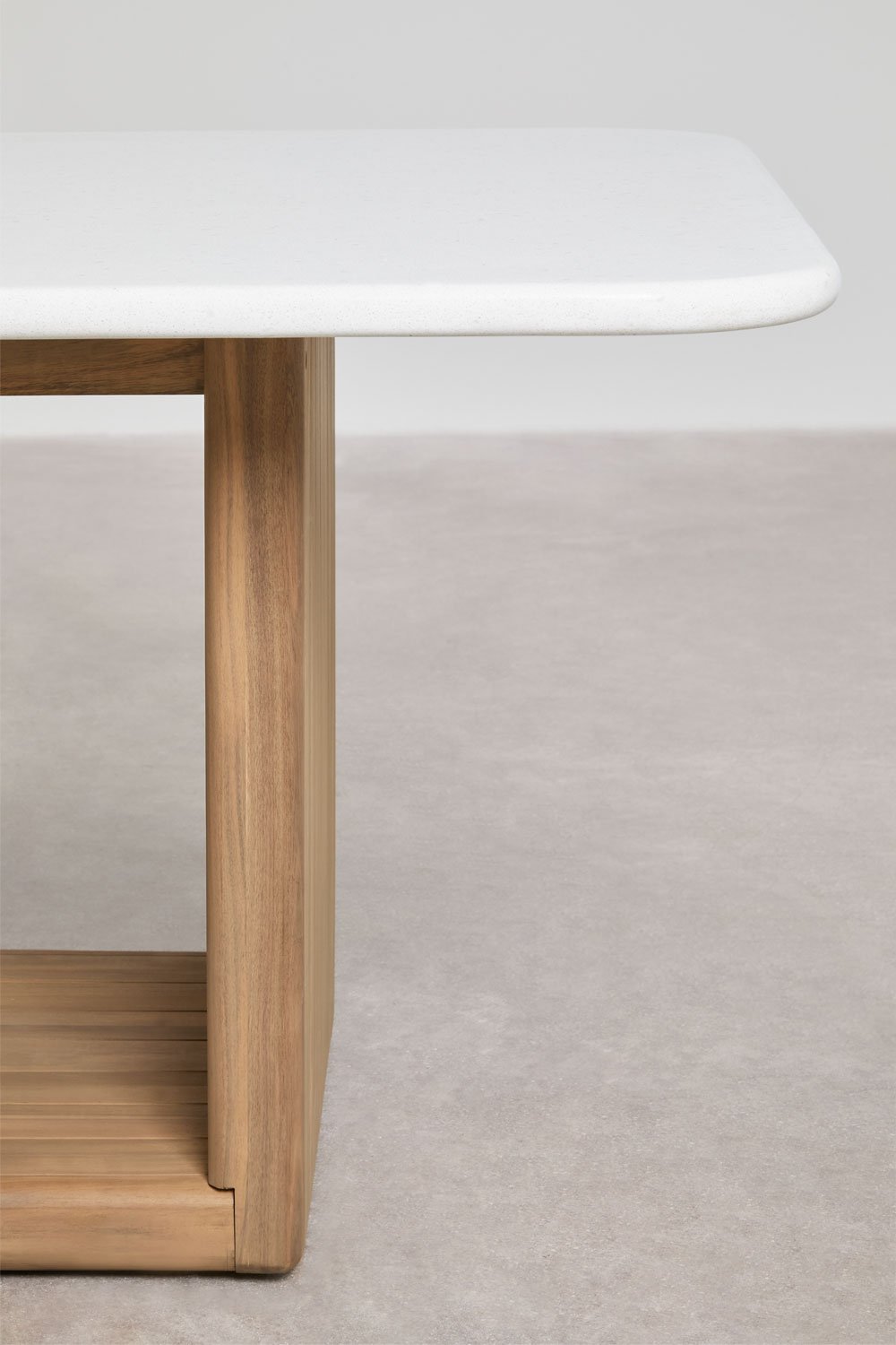 Mesa de jantar retangular 265x120 cm em madeira de acácia Siena, imagem de galeria 3