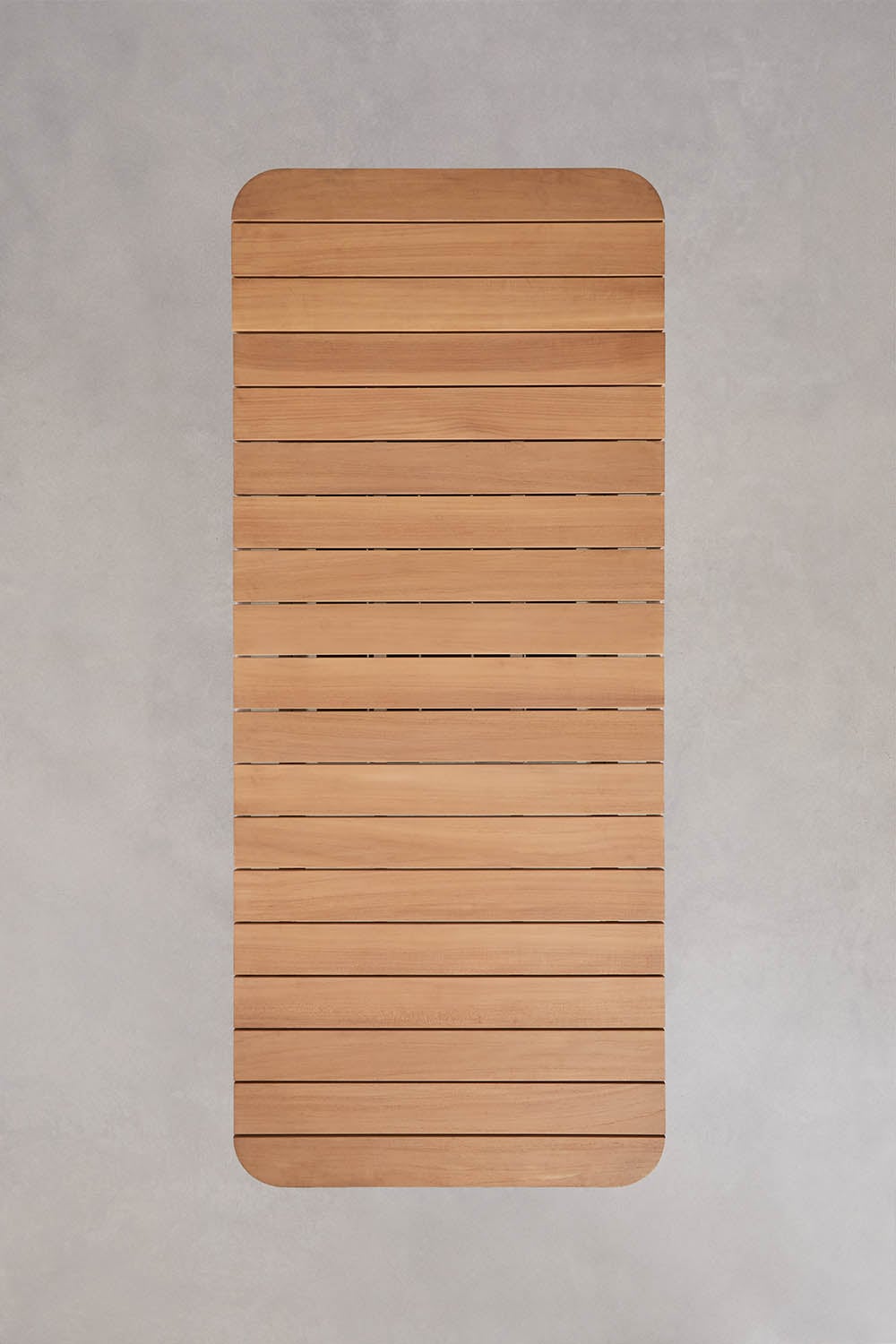 Rectangular extendable dining table 240-300x100 cm in aluminum Mareiran, imagem de galeria 10