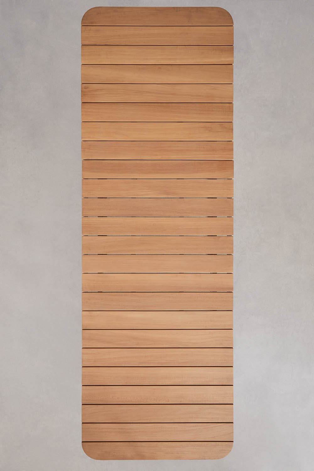 Rectangular extendable dining table 240-300x100 cm in aluminum Mareiran, imagem de galeria 11