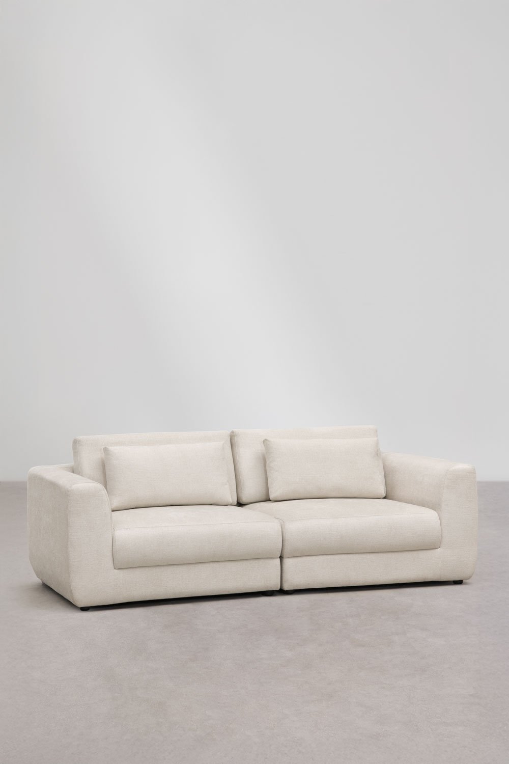 Sofá modular de 2 peças em chenille Cataline, imagem de galeria 3