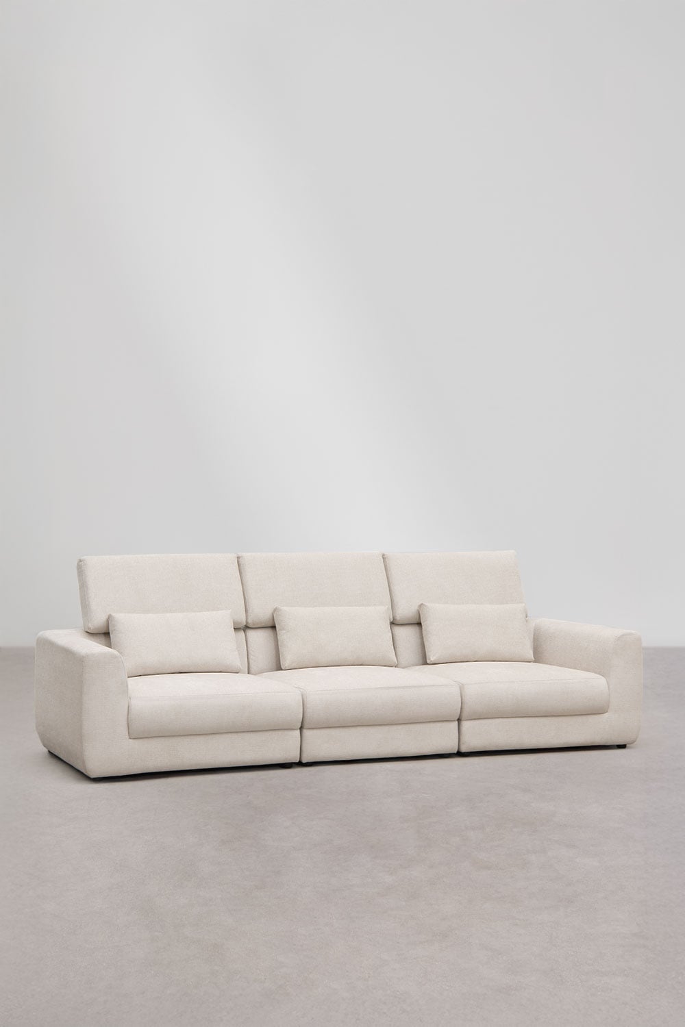 Sofá modular de 3 peças em chenille Cataline, imagem de galeria 6