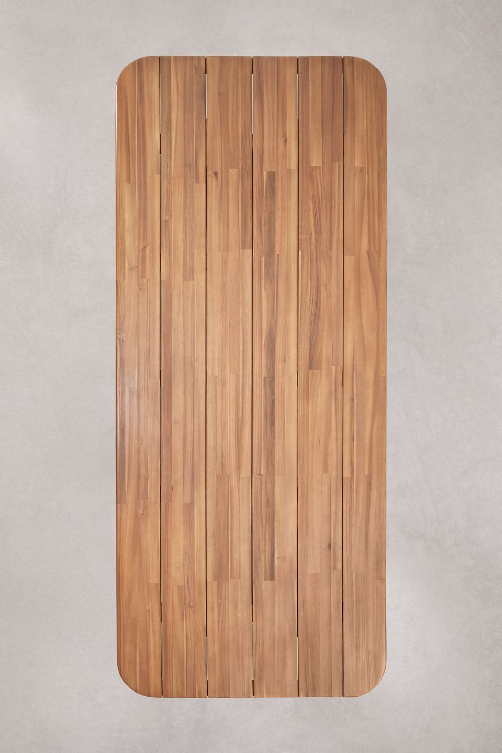 Mesa de jardim retangular 265x120 em madeira de acácia Siena, imagem de galeria 6