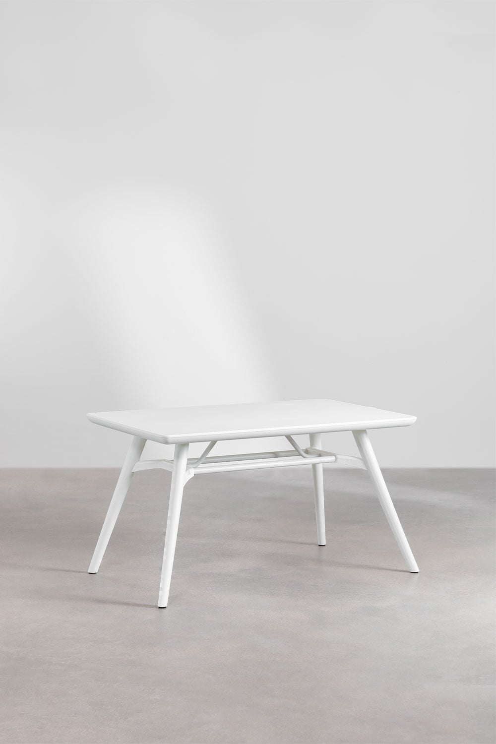 Conjunto de mesa retangular 135x80 cm e 4 cadeiras de jardim em polipropileno Scand, imagem de galeria 3