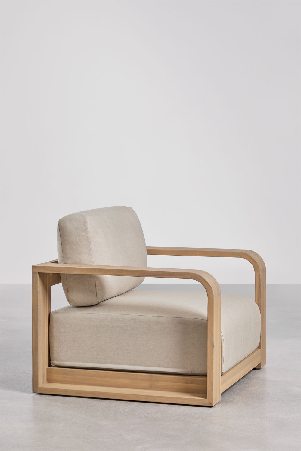 Pack de 2 poltronas de jardim com apoios de braços em madeira de acácia Brivori, imagem de galeria 4