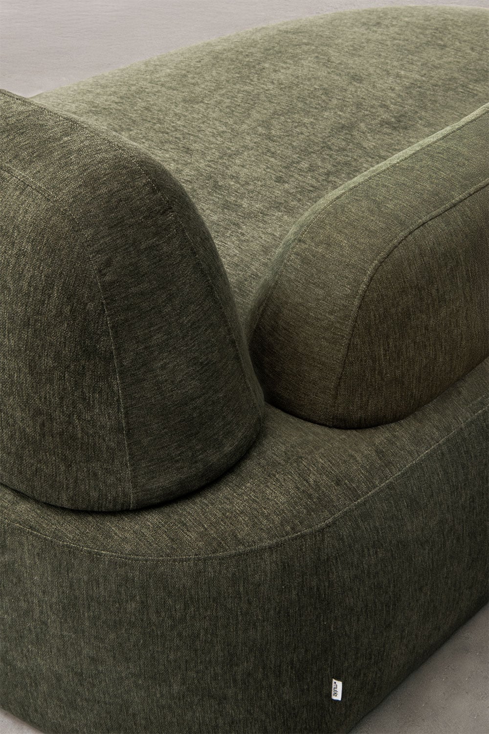 Módulo chaise longue esquerdo com apoio de braço para sofá modular estofado Giorgia, imagem de galeria 2