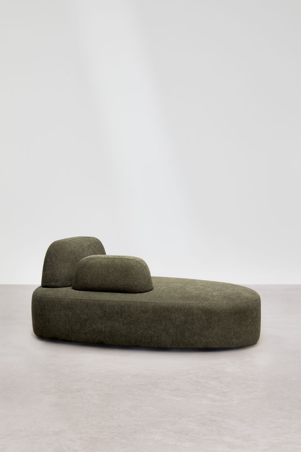 Módulo chaise longue esquerdo com apoio de braço para sofá modular estofado Giorgia, imagem de galeria 3