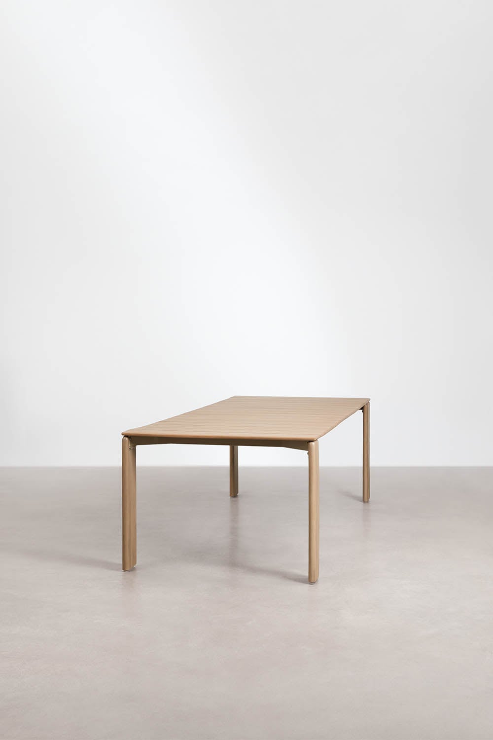 Conjunto de mesa retangular 270 x 105 cm Kandroa e 10 cadeiras de jardim em madeira de acácia e rattan sintético Ginara, imagem de galeria 4