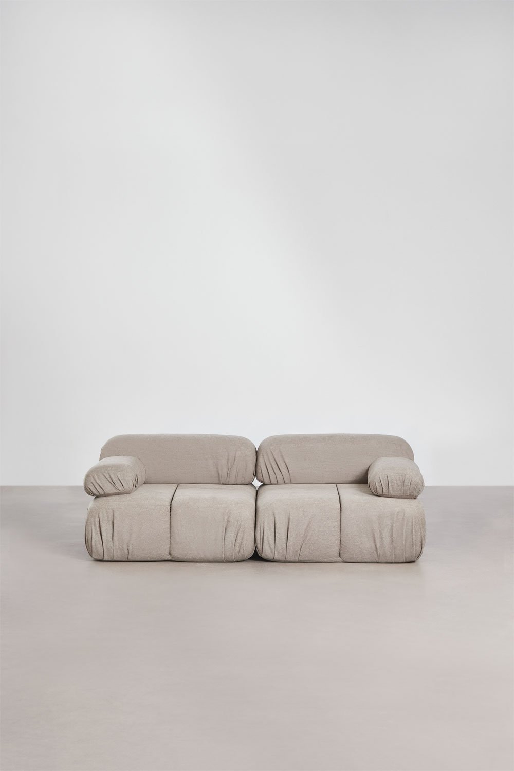 Sofá modular de 2 peças em bouclé embalado a vácuo Kendall, imagem de galeria 3