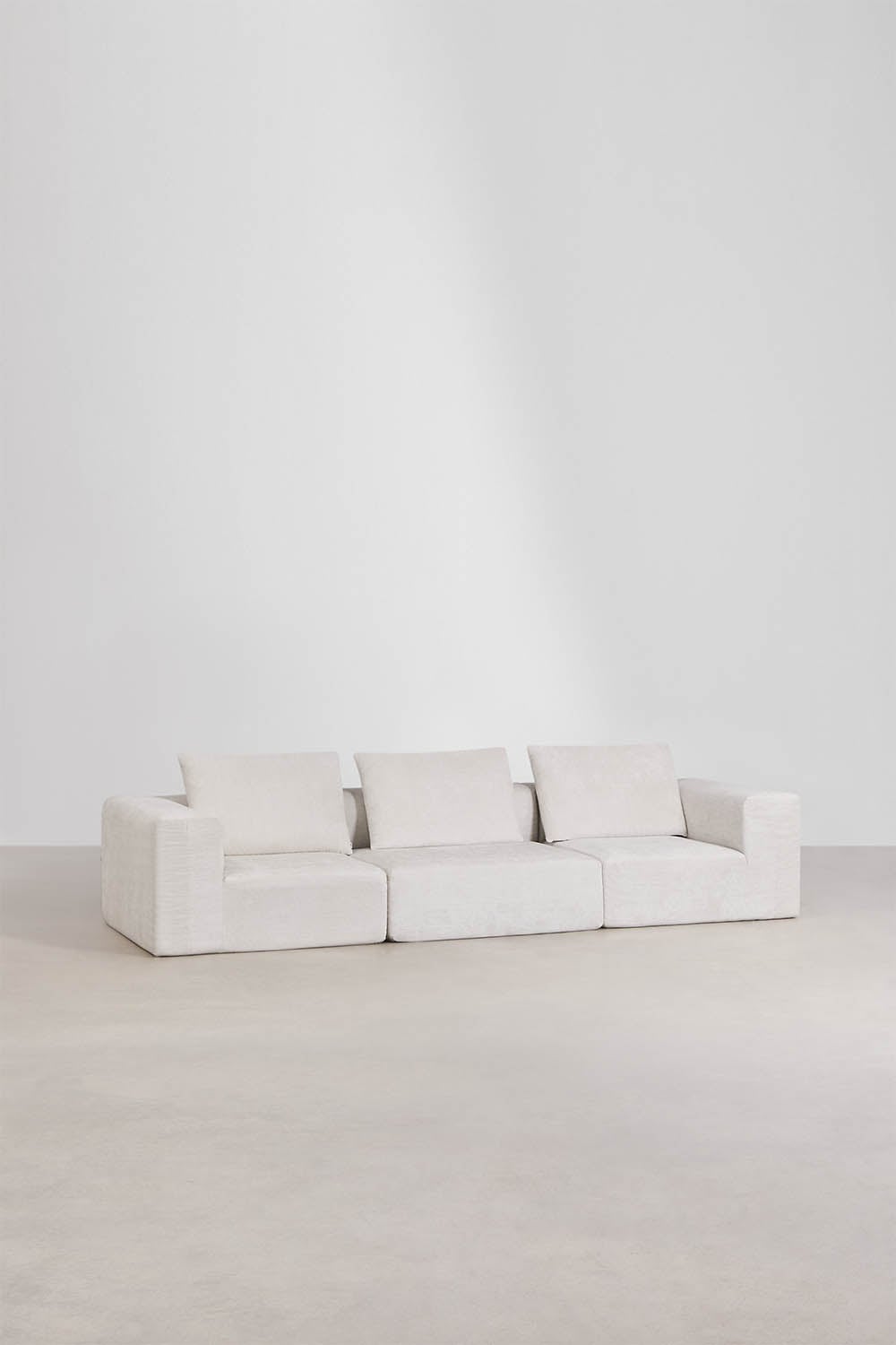 Sofá modular de 3 peças em chenille embalado a vácuo Norridge, imagem de galeria 1