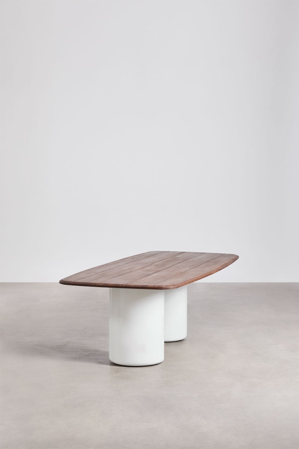 Mesa de jardim retangular 270x110 cm em madeira de acácia Leighton, imagem de galeria 4