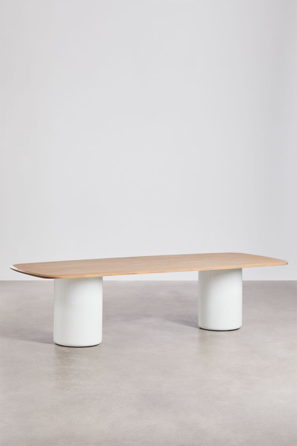 Rectangular dining table 270x110 cm in acacia wood Leighton, imagem de galeria 1