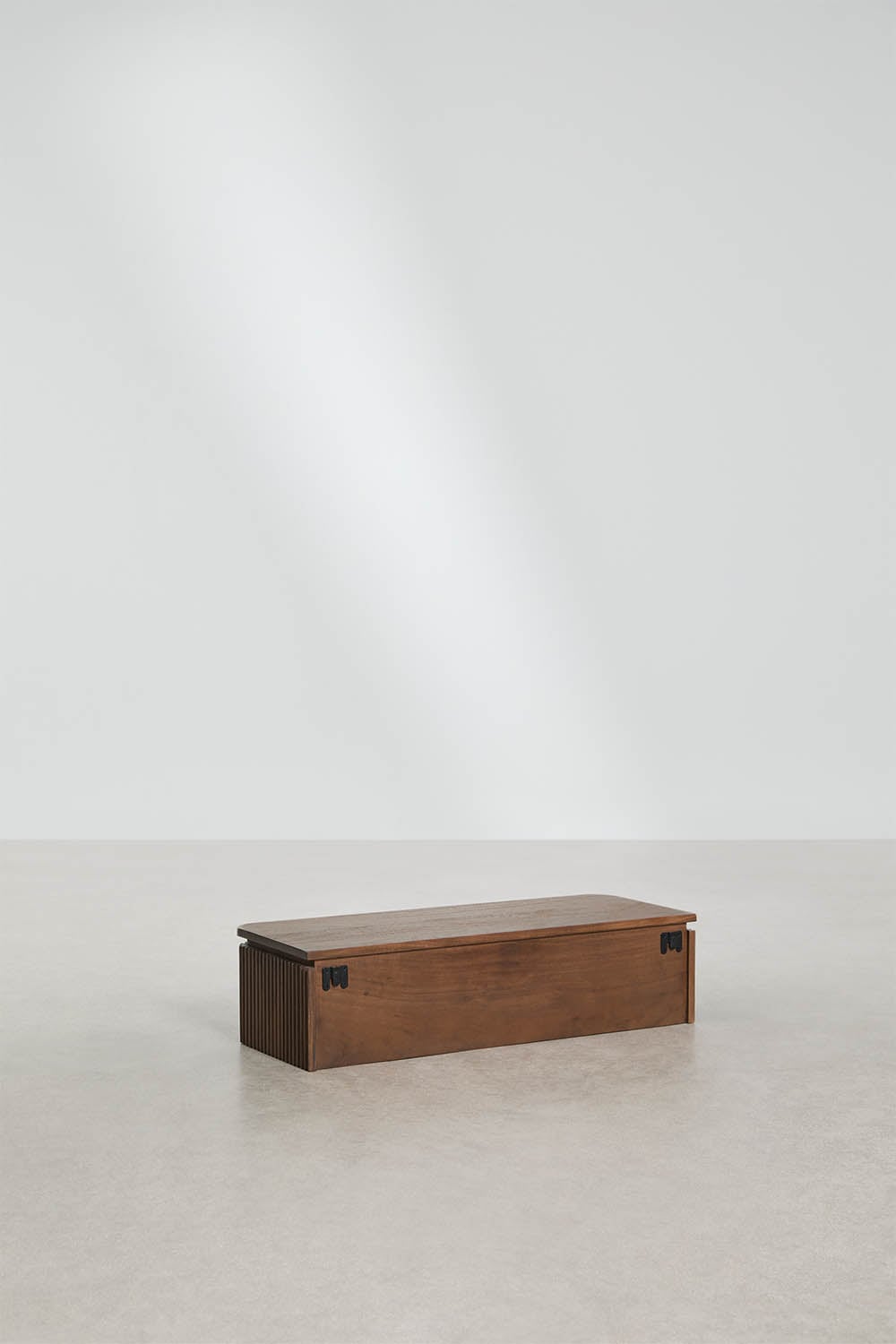 Consola de entrada de parede 80x30 cm em madeira de acácia Biljandi, imagem de galeria 5