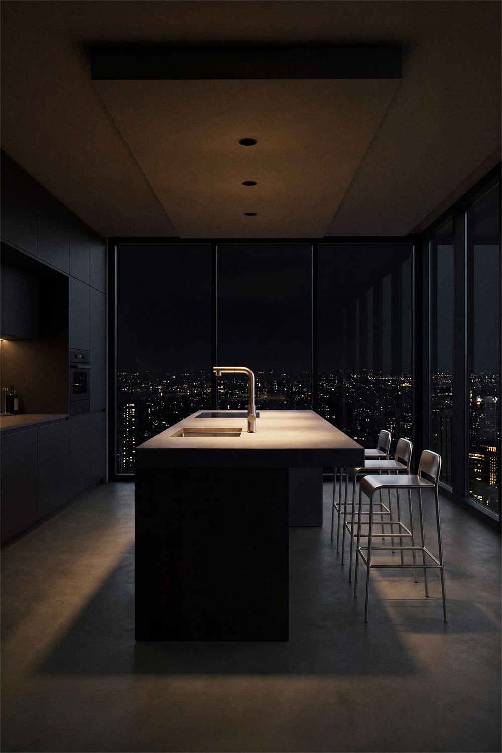 Downlight LED embutido trimless redondo em alumínio Luisiana, imagen de galeria 1